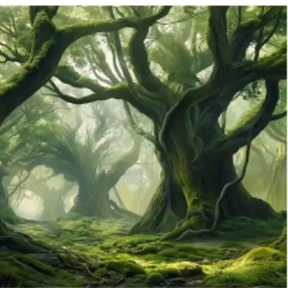 Wall Mural Forest Tree Spooky 59 x 51 NWOT - Picture 5 of 5